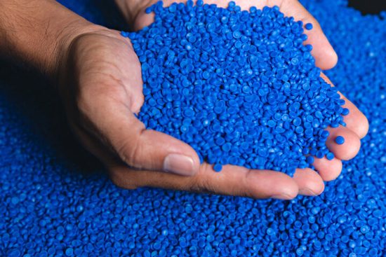 billes de plastiques recyclées